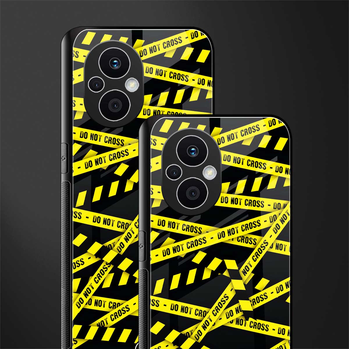 do not cross warning back phone cover | glass case for oppo f21 pro 5g