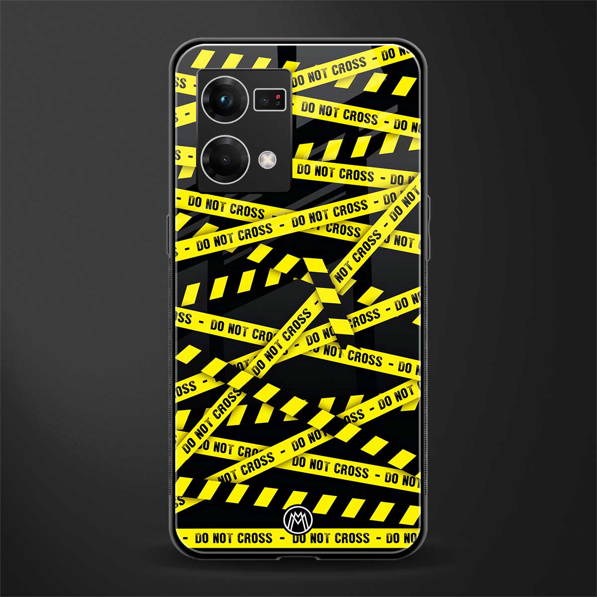 do not cross warning back phone cover | glass case for oppo f21 pro 4g