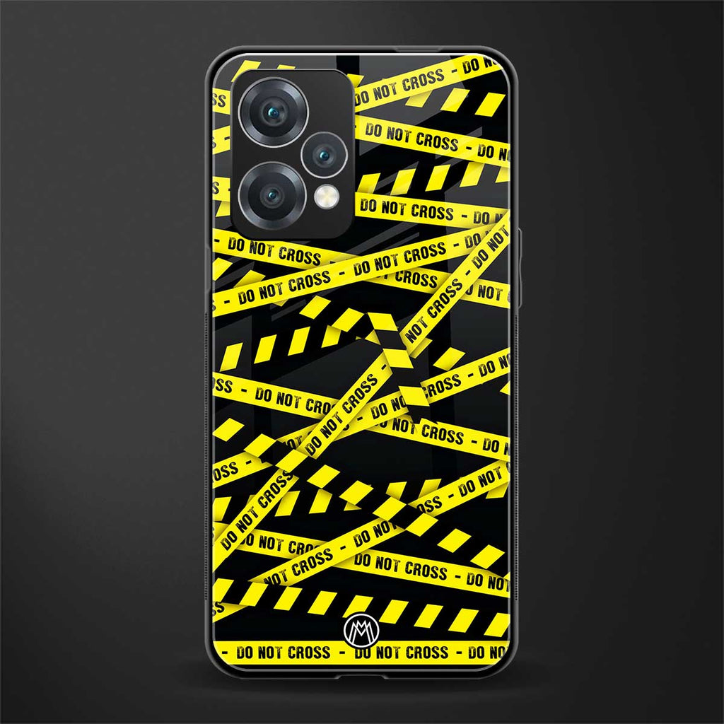 do not cross warning back phone cover | glass case for oneplus nord ce 2 lite 5g