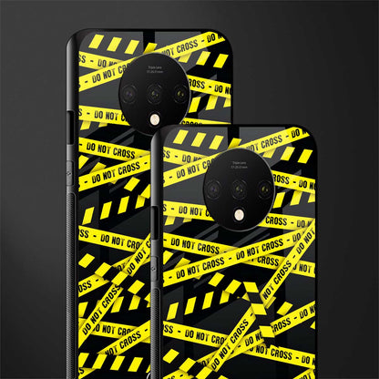 do not cross warning glass case for oneplus 7t image-2