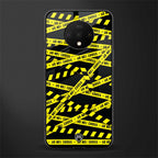 do not cross warning glass case for oneplus 7t image