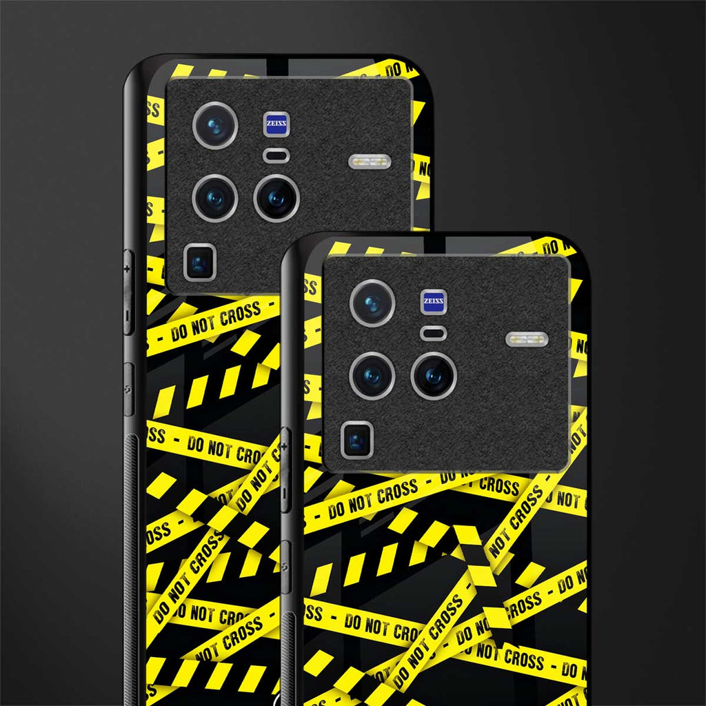 do not cross warning glass case for vivo x80 pro 5g image-2