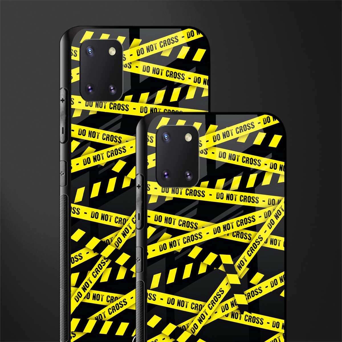 do not cross warning glass case for samsung a81 image-2