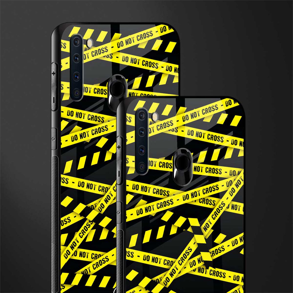 do not cross warning glass case for samsung a21 image-2