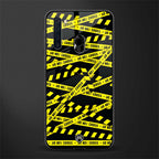 do not cross warning glass case for samsung a21 image