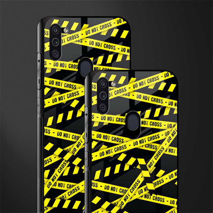 do not cross warning glass case for samsung a11 image-2