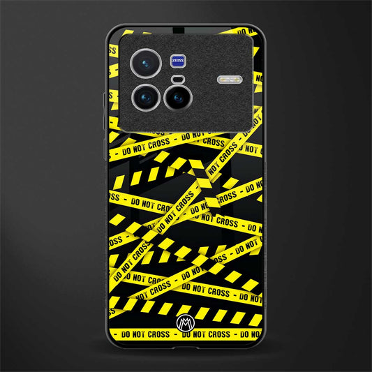 do not cross warning glass case for vivo x80 image