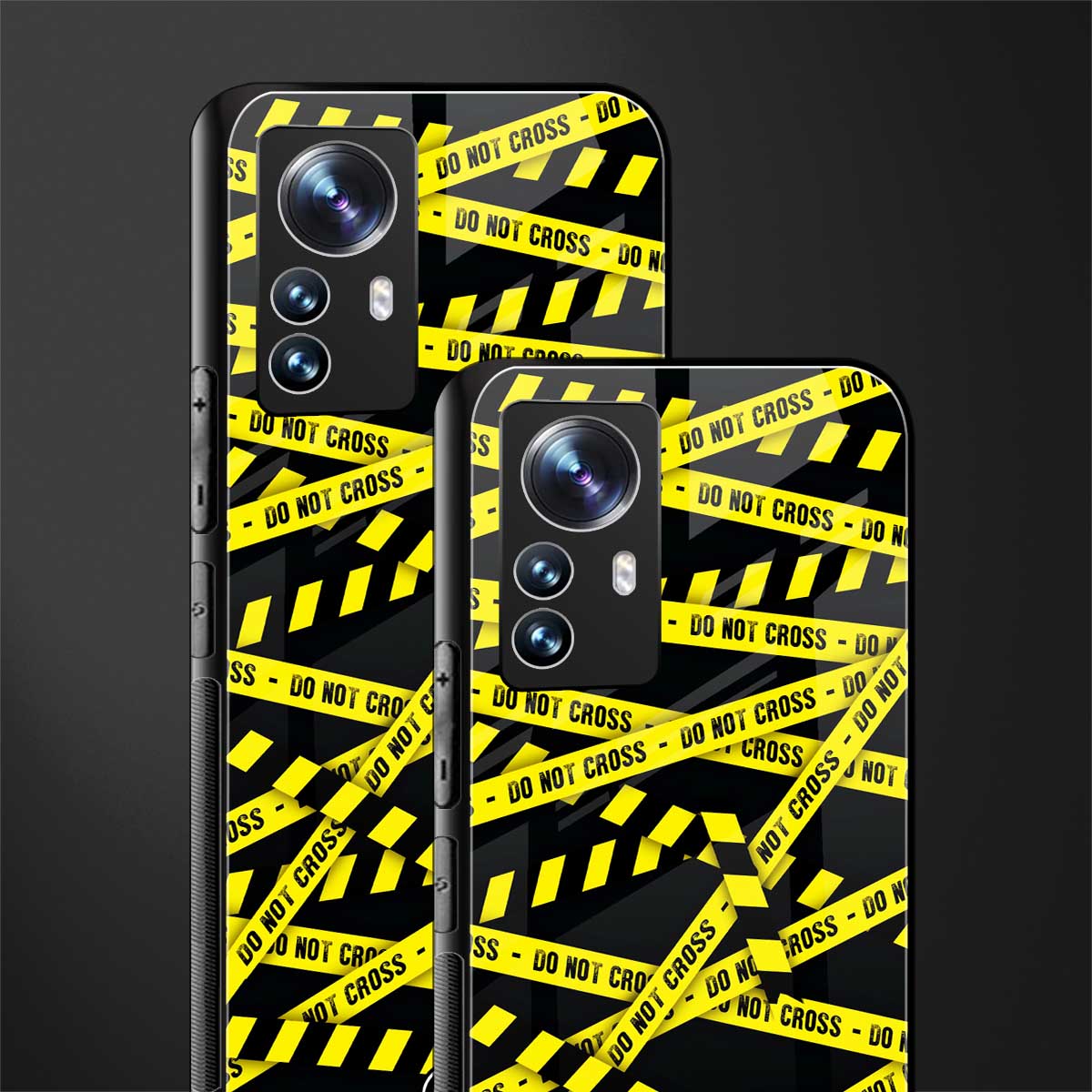 do not cross warning back phone cover | glass case for xiaomi 12 pro
