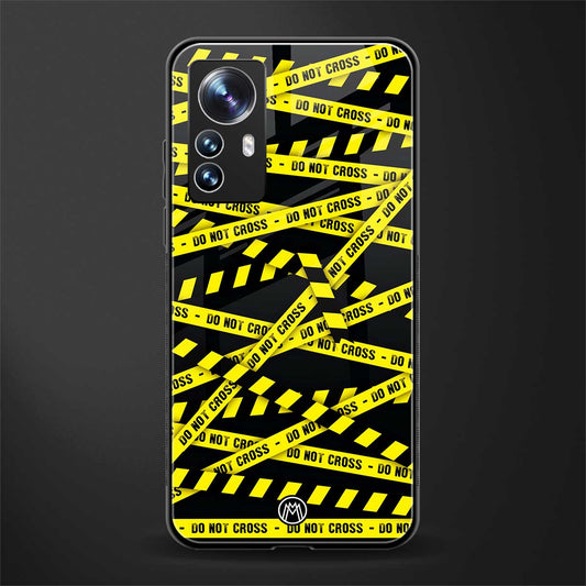 do not cross warning back phone cover | glass case for xiaomi 12 pro