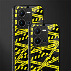 do not cross warning back phone cover | glass case for vivo y35 4g