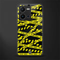 do not cross warning back phone cover | glass case for vivo y35 4g