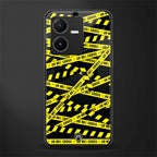 do not cross warning back phone cover | glass case for vivo y22