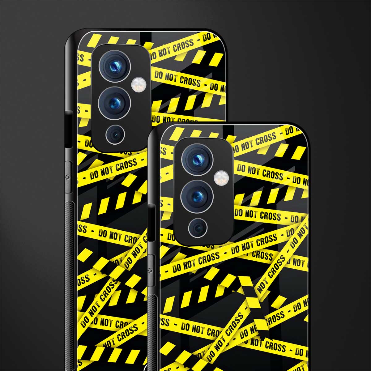 do not cross warning back phone cover | glass case for oneplus 9