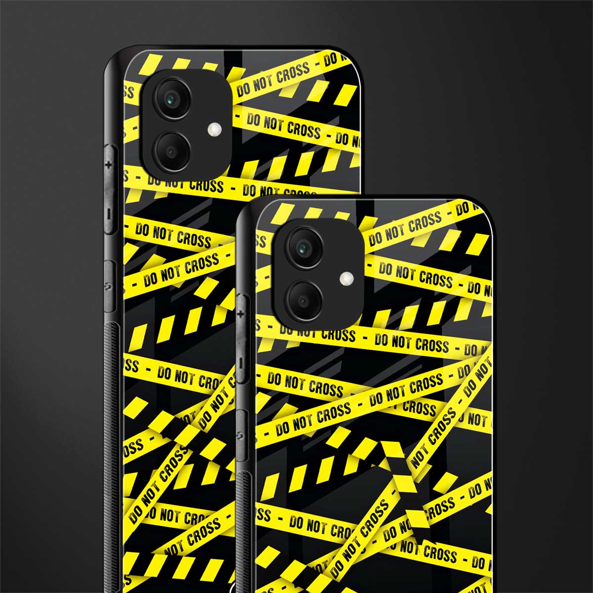 do not cross warning back phone cover | glass case for samsung galaxy a04
