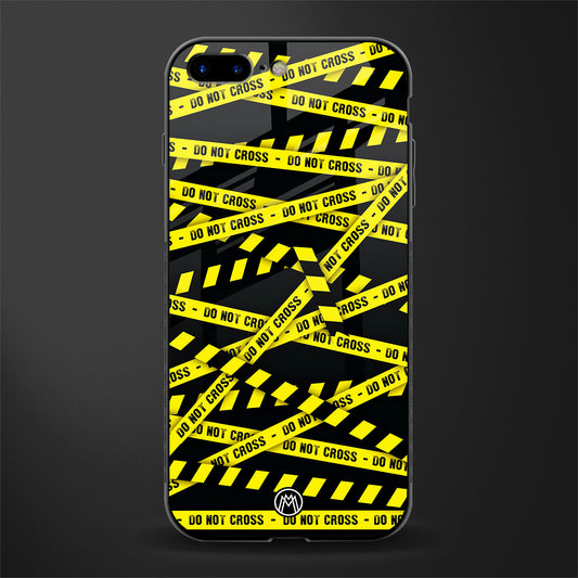 do not cross warning glass case for iphone 7 plus image