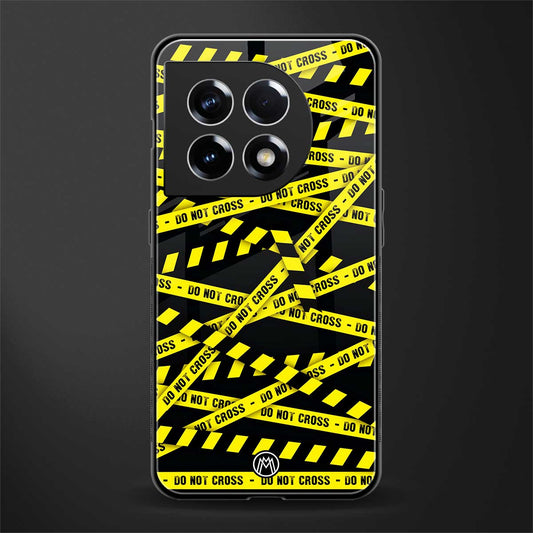 do not cross warning back phone cover | glass case for oneplus 11