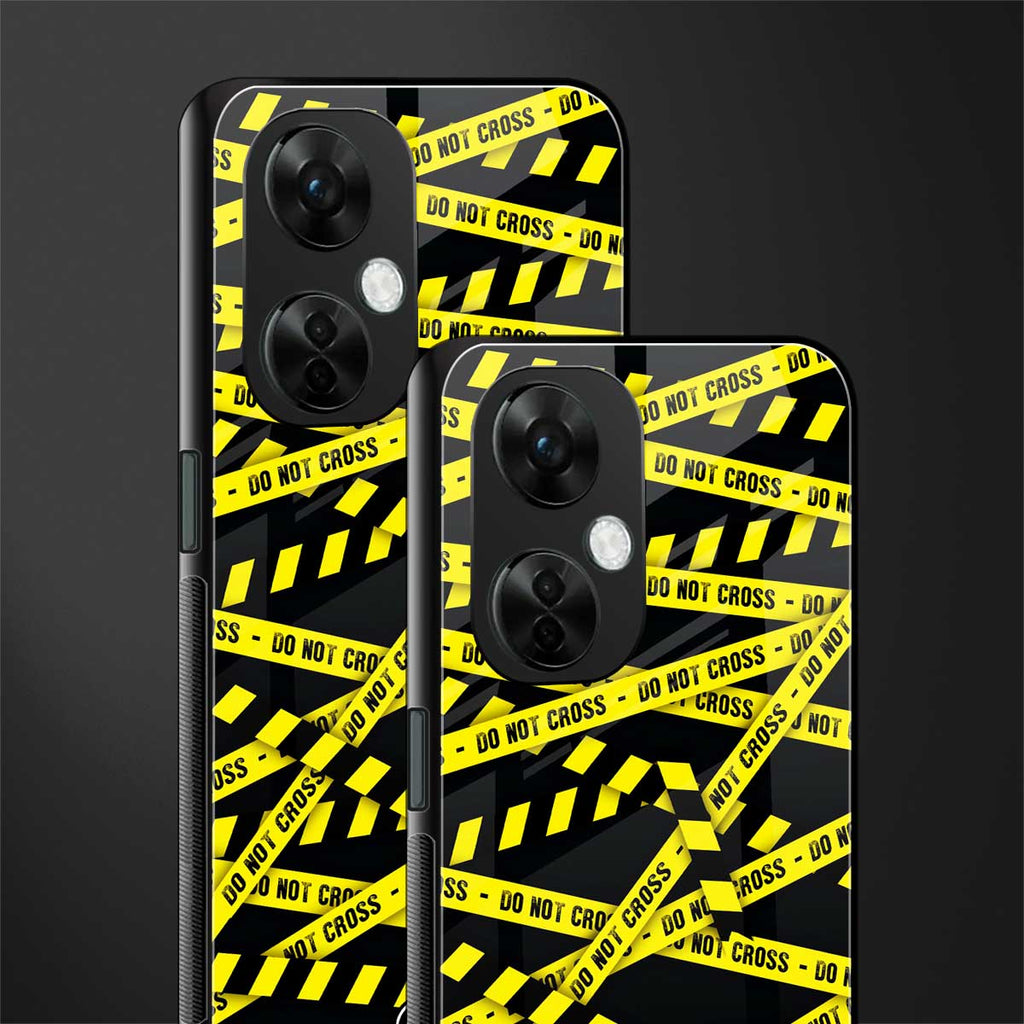 do not cross warning back phone cover | glass case for oneplus nord ce 3 lite