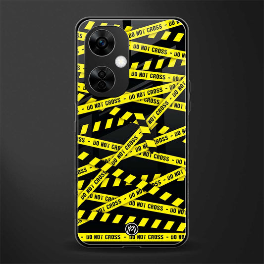 do not cross warning back phone cover | glass case for oneplus nord ce 3 lite