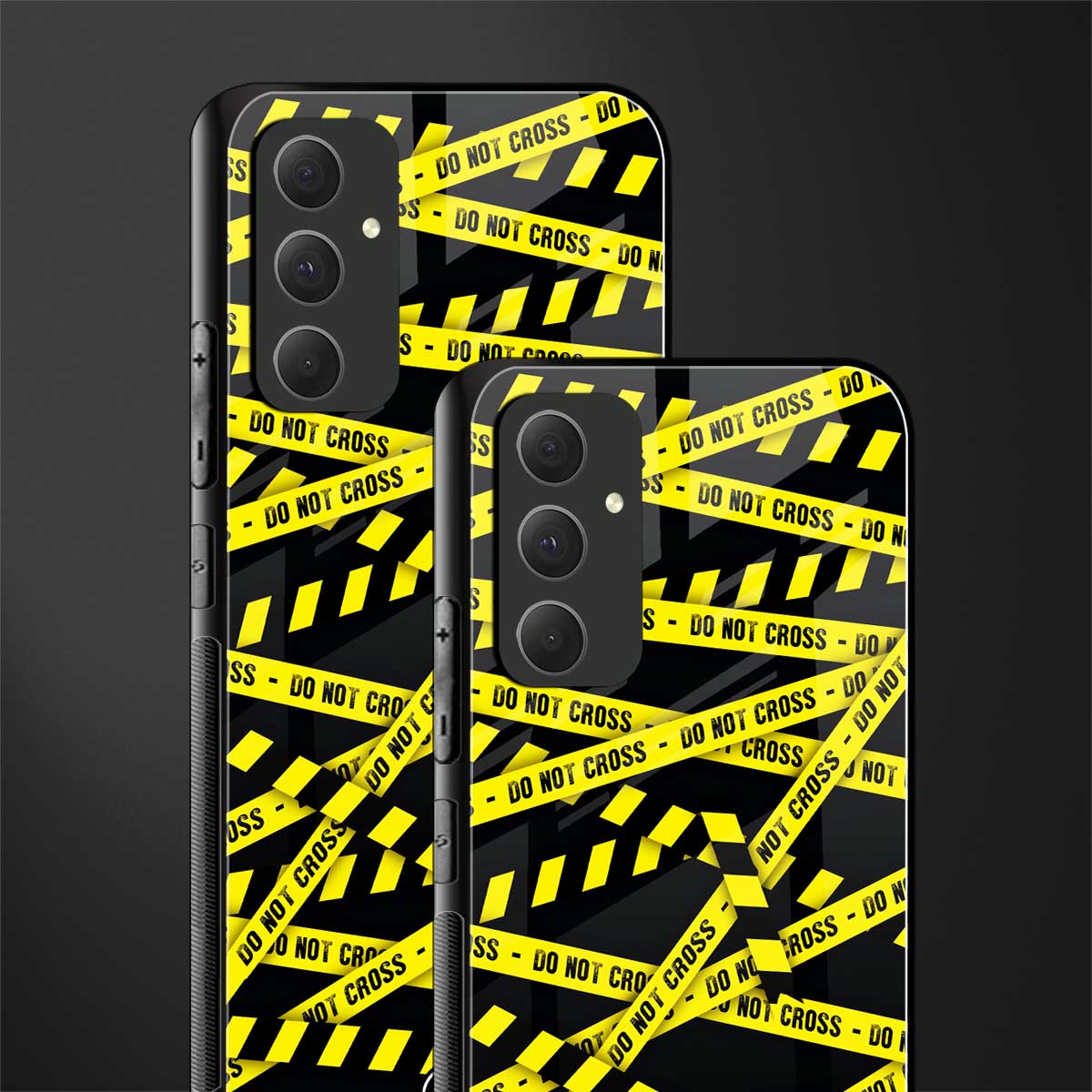 do not cross warning back phone cover | glass case for samsung galaxy a54 5g