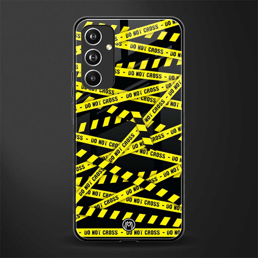 do not cross warning back phone cover | glass case for samsung galaxy a54 5g