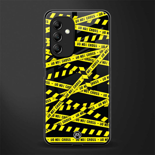 do not cross warning back phone cover | glass case for samsung galaxy a14 5g