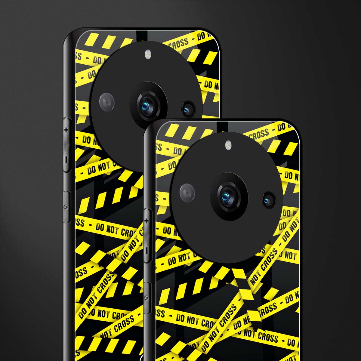 do not cross warning back phone cover | glass case for realme 11 pro 5g