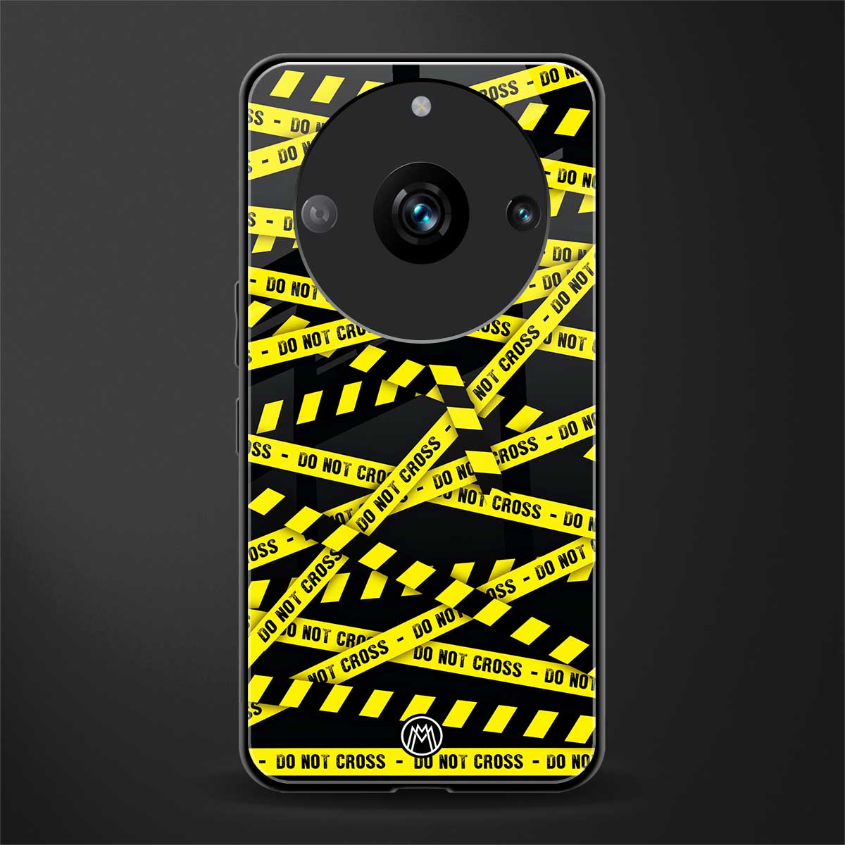 do not cross warning back phone cover | glass case for realme 11 pro 5g