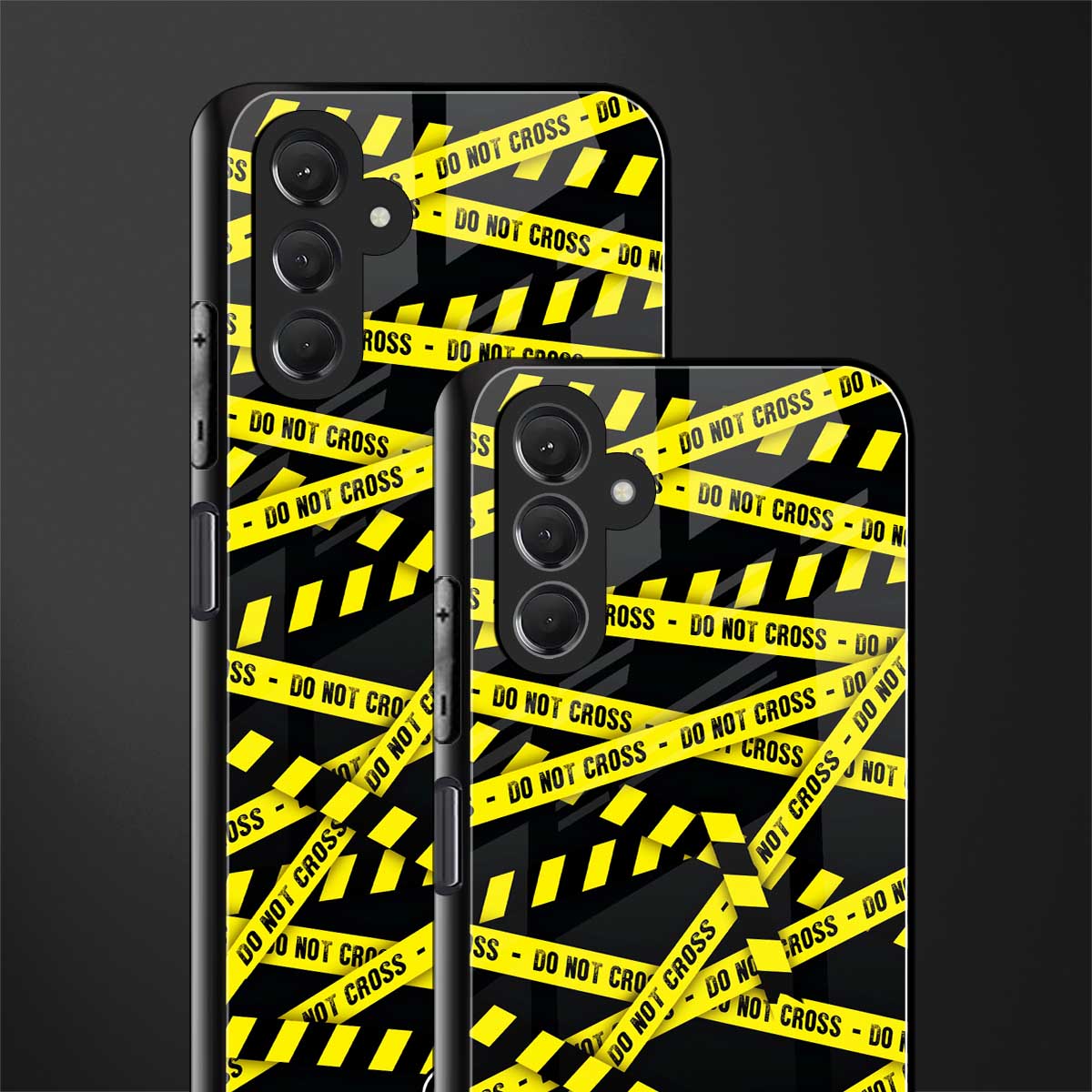 do not cross warning back phone cover | glass case for samsun galaxy a24 4g