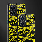 do not cross warning back phone cover | glass case for realme c55
