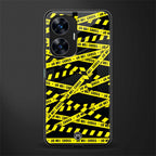 do not cross warning back phone cover | glass case for realme c55