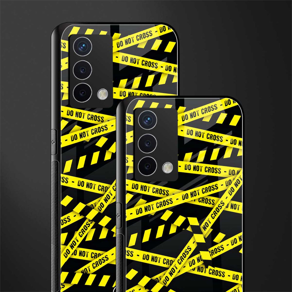 do not cross warning back phone cover | glass case for oppo a74 4g