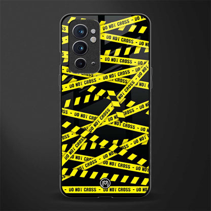 do not cross warning glass case for oneplus 9rt image