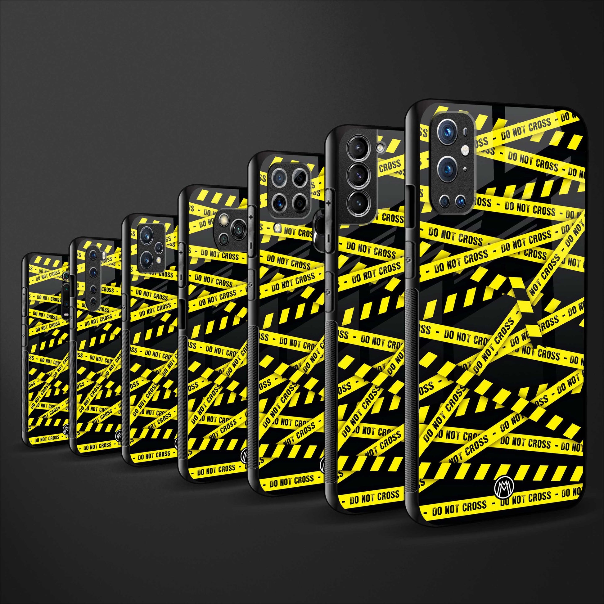 do not cross warning back phone cover | glass case for vivo t1 44w 4g