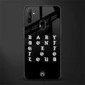 don't get too loud glass case for realme narzo 10a image
