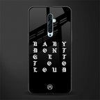 don't get too loud glass case for oppo reno 2z image
