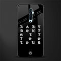 don't get too loud glass case for oppo reno 2f image