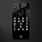 don't get too loud glass case for vivo v15 image