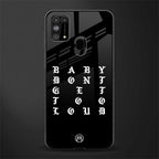don't get too loud glass case for samsung galaxy f41 image
