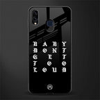 don't get too loud glass case for samsung galaxy a20 image