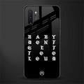 don't get too loud glass case for samsung galaxy note 10 plus image