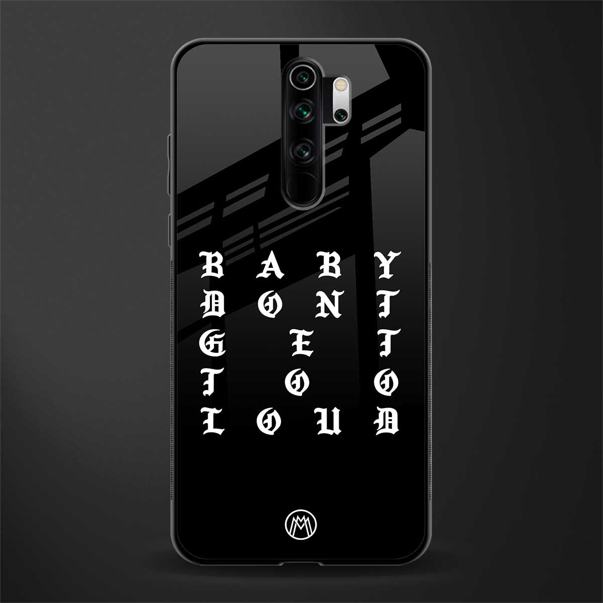 don't get too loud glass case for redmi note 8 pro image