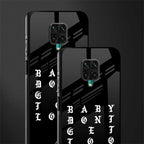 don't get too loud glass case for redmi note 9 pro image-2