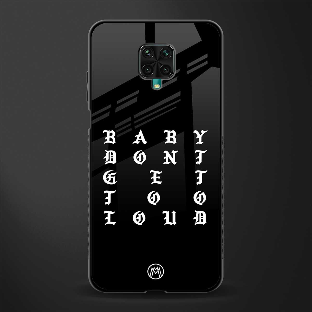 don't get too loud glass case for redmi note 9 pro max image