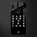 don't get too loud glass case for redmi 7redmi y3 image