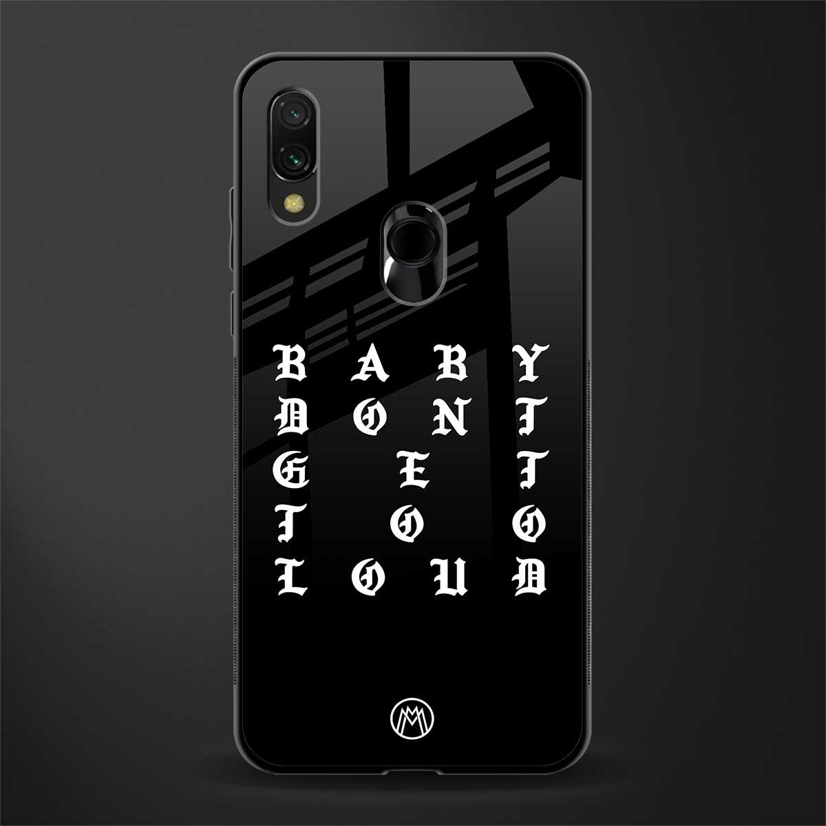 don't get too loud glass case for redmi note 7 pro image