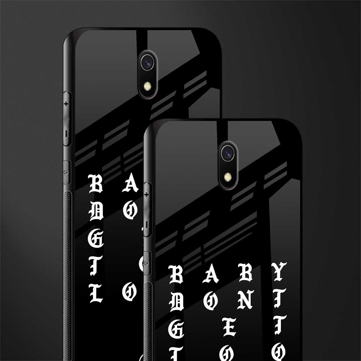 don't get too loud glass case for redmi 8a image-2