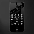 don't get too loud glass case for redmi 8a image
