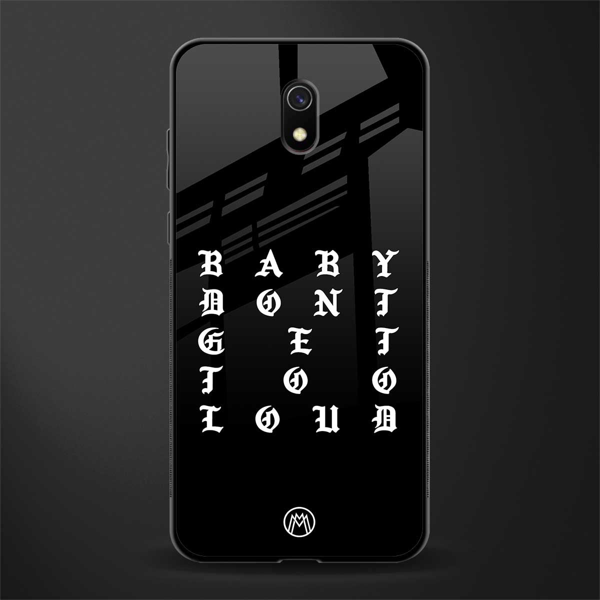 don't get too loud glass case for redmi 8a image