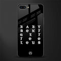 don't get too loud glass case for realme c1 image