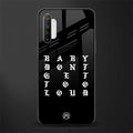 don't get too loud glass case for realme xt image